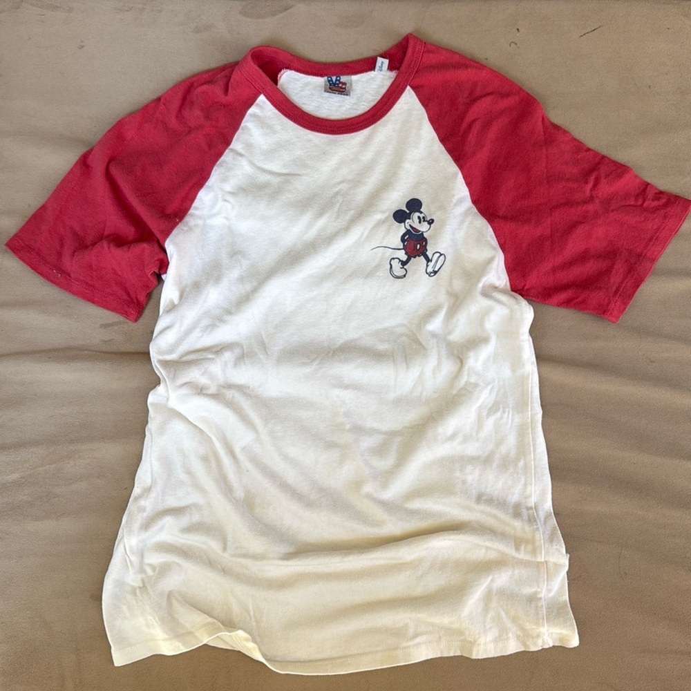 Junk Food Mickey Mouse Disney Baseball Tshirt